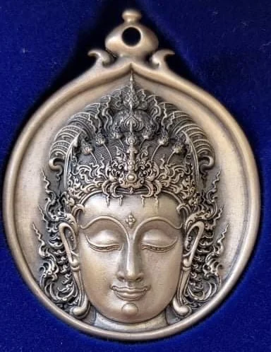 Подвеска-амулет Будды Bodhisattva Серебряный Гуань Инь Премиум качество из Таиланда Коллекция высокого класса