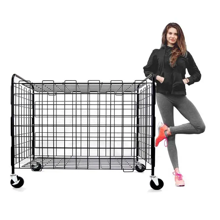 rubber landle basketball racks for storeroom