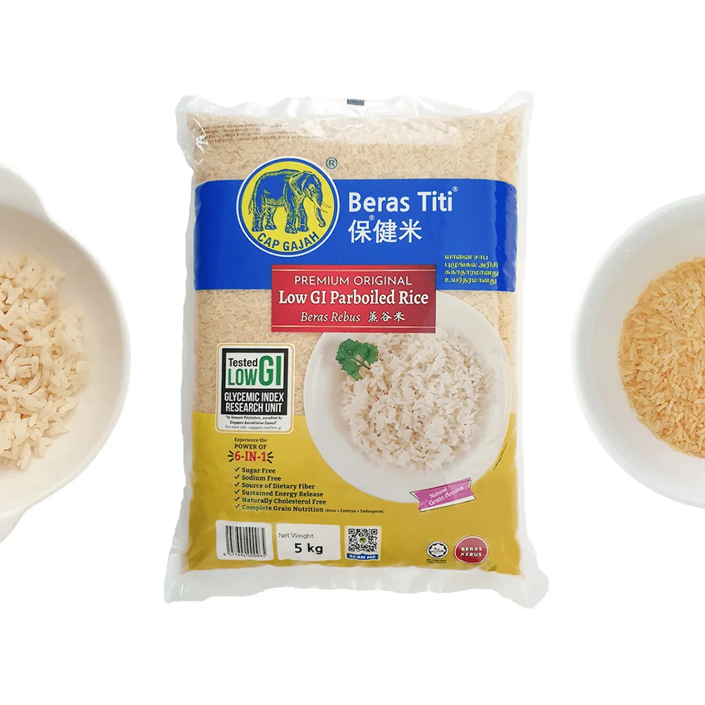 Low Calorie Medium Grain Rice Sugar Free GMO Free Cooking Rice Easy To Cook Rich Nutrition LOW GI Certified Food From Malaysia