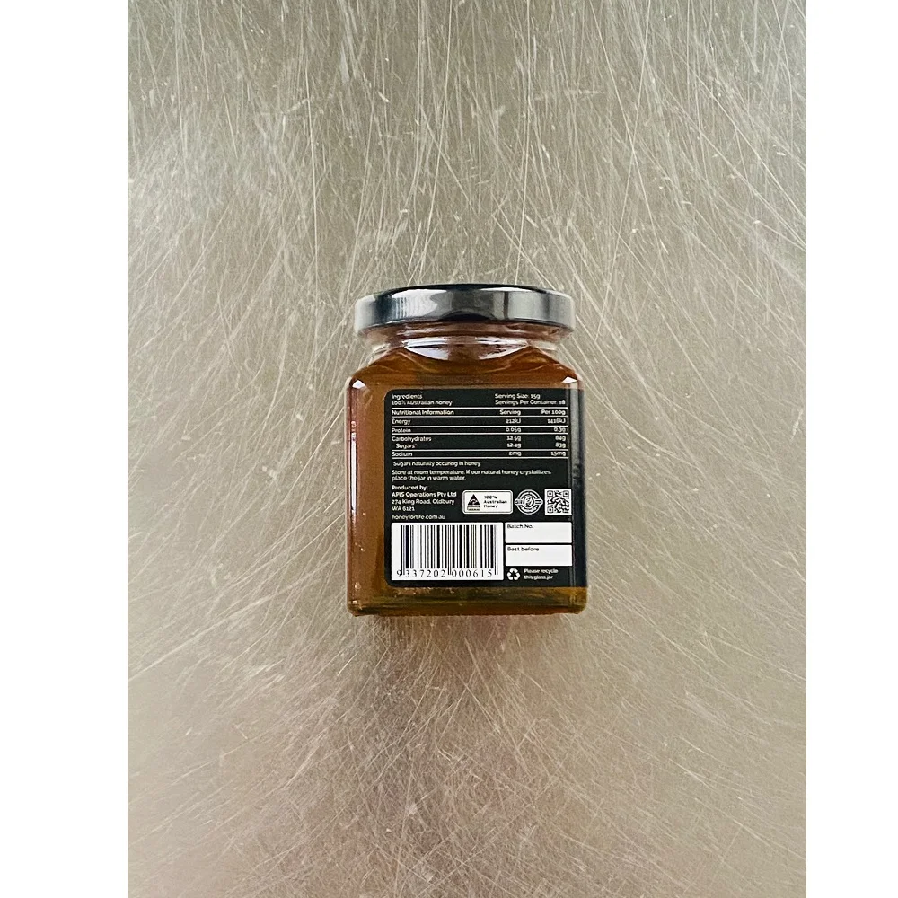  100% чистый 83% Brix 260 г натуральный TA20 + пустынный Mallee сырой мед в каменной банке Упаковка из Австралии