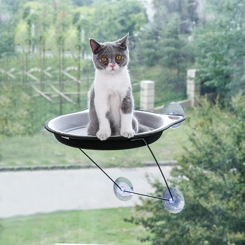 Cat Sucker Windowill Nest Pet Hammock semi-Circular Sucker with Cushions Cat Toy