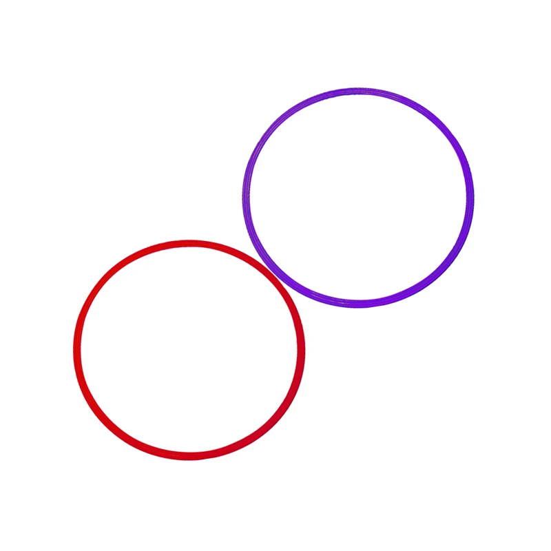 High Quality Colorful 60cm Flat Hula Physical Exercise Indoor Outdoor