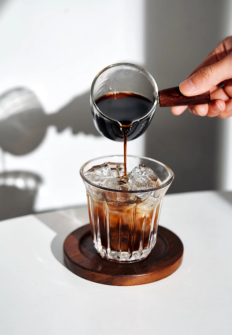 Wholesale Simple Style Vertical Striped Transparent Sublimation Glass Mugs Iced Tea Milk Coffee Cup For Gift