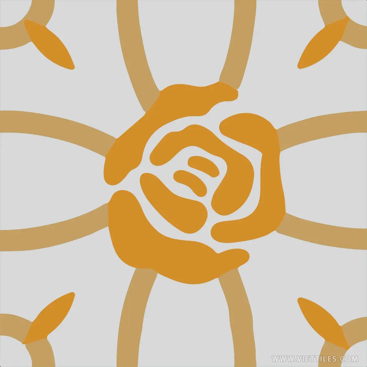 Высококачественная керамическая плитка ручной работы с цветочным узором