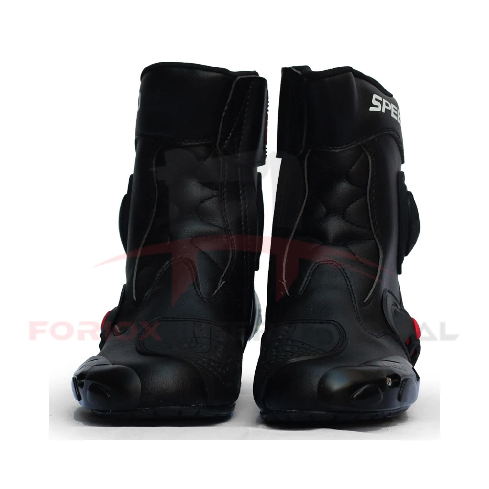 
Leather Outdoor Motorcycle Running Touring Trainers Boots Racing Motorbike Shoes 