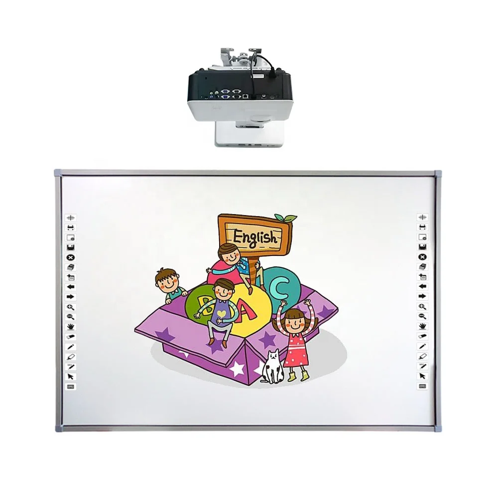 Digital boards smart board with projector for classroom