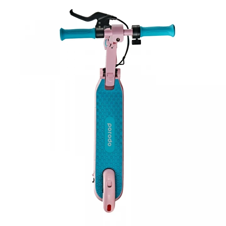New trending Kids electric scooter Porodo life style urban scooter foldable aluminum frame with anti-slip handles  ABS breaking