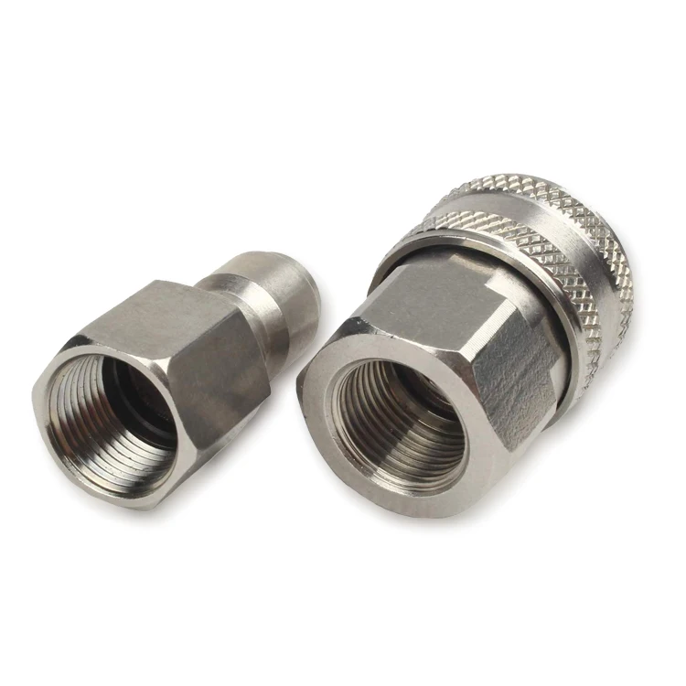 wholesale high quality 3/8-Inch Quick Connect Pressure Washer Set threaded fitting Stainless Steel Thread Adapter