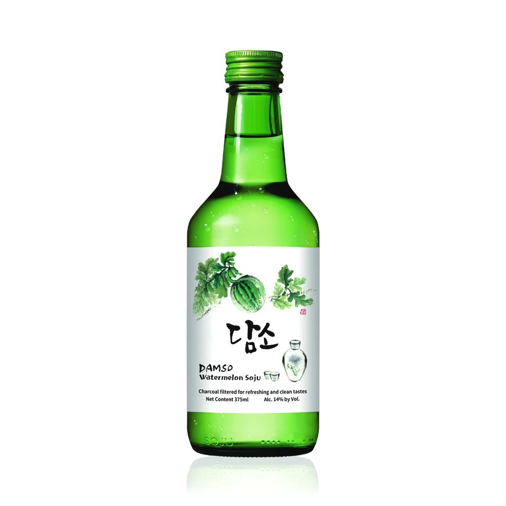 Korea Traditional BBQ Alcohol Beverage Drink Soju DAMSO Various Fruit Flavored 375ml (1600250367930)