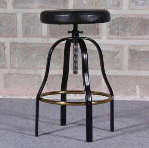 Новейший дизайн, блестящие латунные полированные железные ножки, барный стул, лидер продаж, кожаные сиденья, барный стул по разумной цене