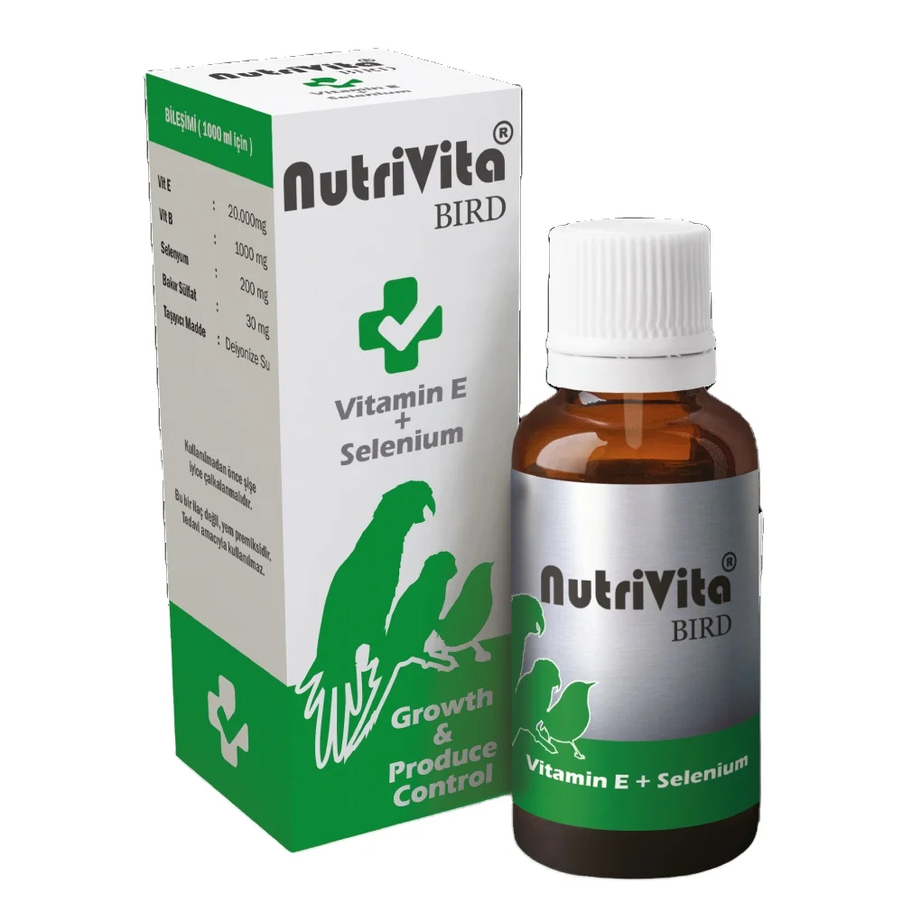 Nutrivita птица Витамин Е селен корма премикс (12 шт.) оптовая продажа птичьих лекарственные средства и добавки для