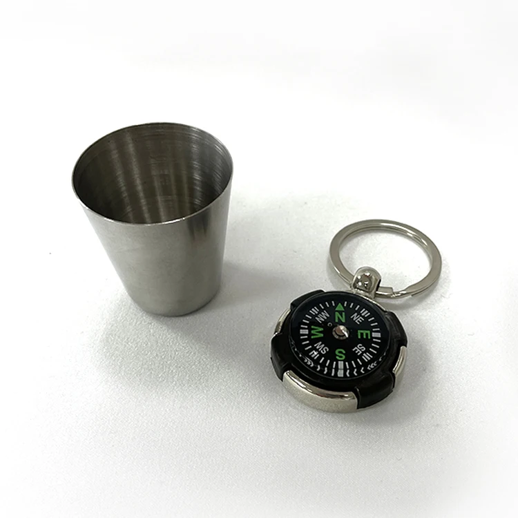 
Outdoor Travel Climbing Hiking Tool Key Chain Compass 