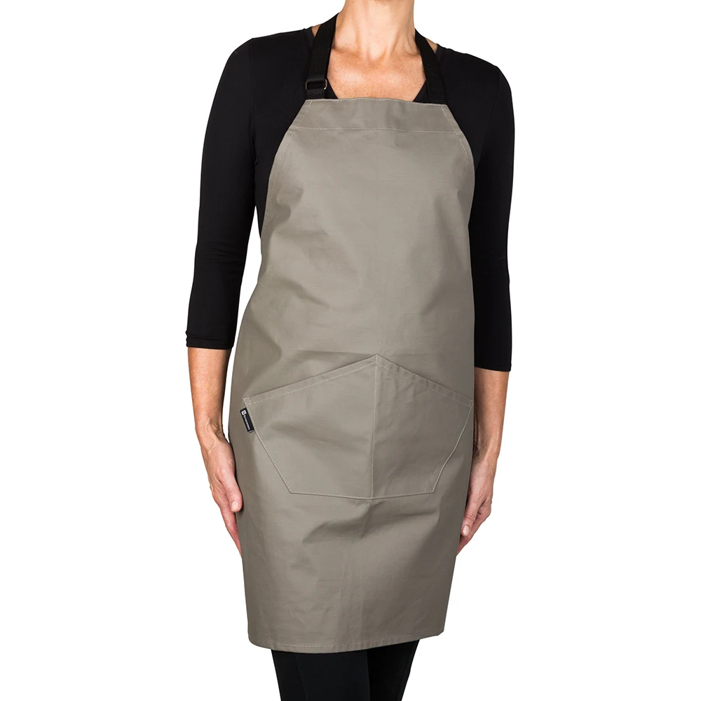 
Gray Cotton Cooking Apron - Flame Retardant - 32