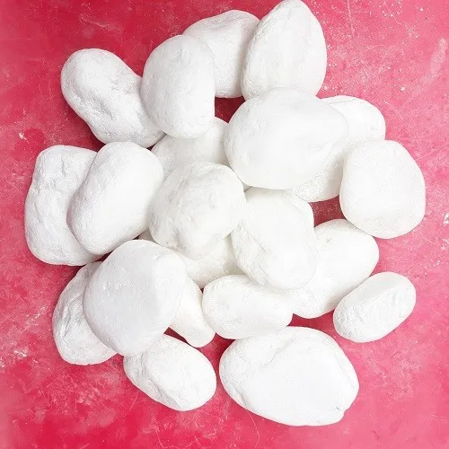 Vietnam Natural Garden Landscaping Round White Tumbled Pebble River Rock Stone