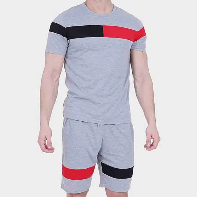  Мужская одежда мужская с коротким рукавом и круглым вырезом 100% хлопок флисовая однотонная окрашенная