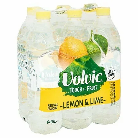 Качественная бутылка Volvic с натуральным сверкающим минеральным ворсом (Л x 12)