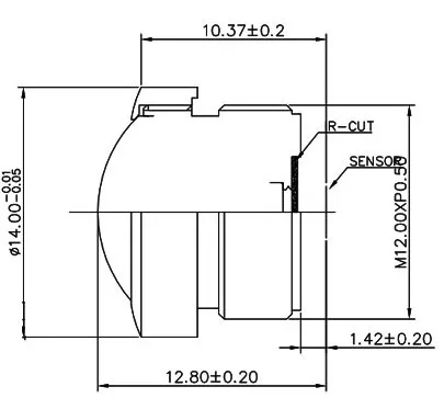 IMX485LQJ/LQJ1 SL-FE08720B4MP-13 видеокамера для панорамной камеры M12 * 0 5 4MP F2.0 87 мм OV4689/IMX179 200 градусов видеонаблюдения “рыбий глаз”