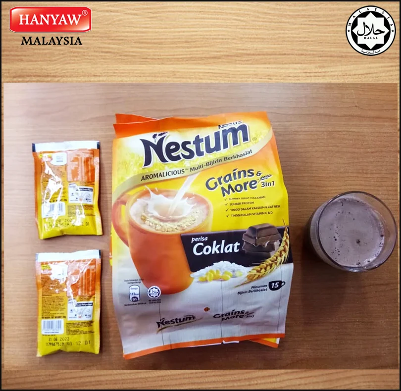 [Малайзия] Быстрая доставка + Halal сертифицированные зерна Nestum и более 3 в 1 шоколада (24 упаковки x 15 палочек 28 г/картонная коробка)