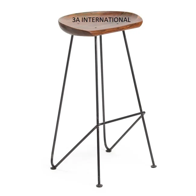  Античный деревенский дизайн деревянная отделка индивидуальная форма средний размер деревянный барный стул для украшения бара пола мебельная посуда