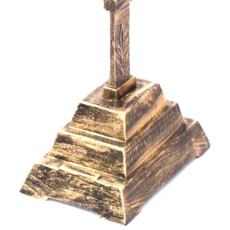 Unique Design Brass Antique 7 Branch Temple MENORAH 12 Tribes Of Israel Candle Stick Holder