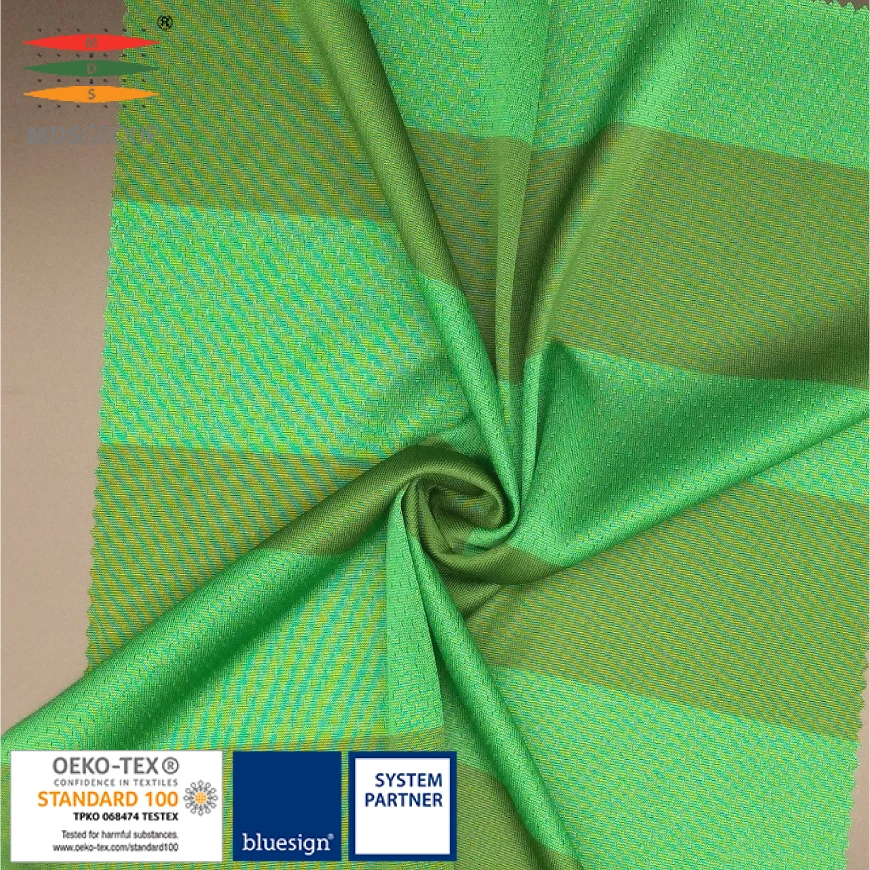 
YARN DYE FOOTBALL JERSEY/SPORTSWEAR/GOLF APPAREL 100%CD POLYESTER CIRCULAR KNIT HYDROPHILIC COMPUTER JACQUARD 