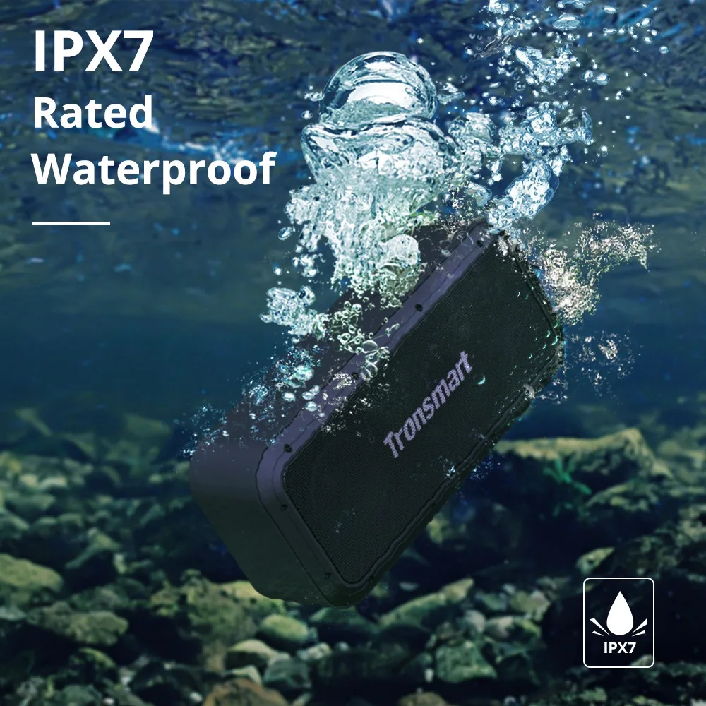 Tronsmart Force Pro 10000 mAh 60W Output 15 Hours Playing Time IPX7 Waterproof Blue tooth 5.0 NFC Outdoor Speaker
