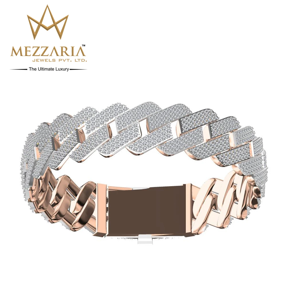 
Очень крутой хип-хоп кубинский браслет-цепочка из 14k белого золота с настоящими природными бриллиантами для мужчин Iced Out Miami кубинские браслеты 