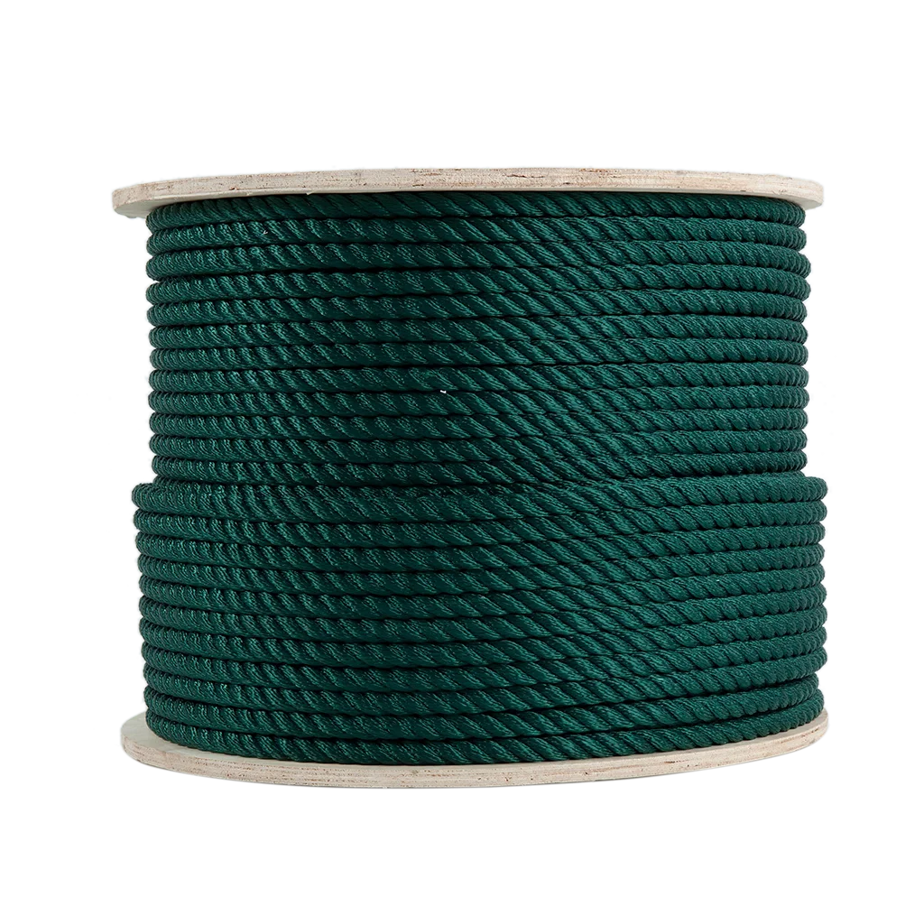 Vietnam supplier high quality 3-strand green twisted pp rope making machine rope chains  for wholesale