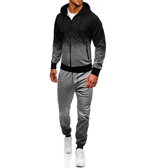 Pakistan Made Cotton Fleece Sweat Suit Long Sleeves Collar With OEM Service