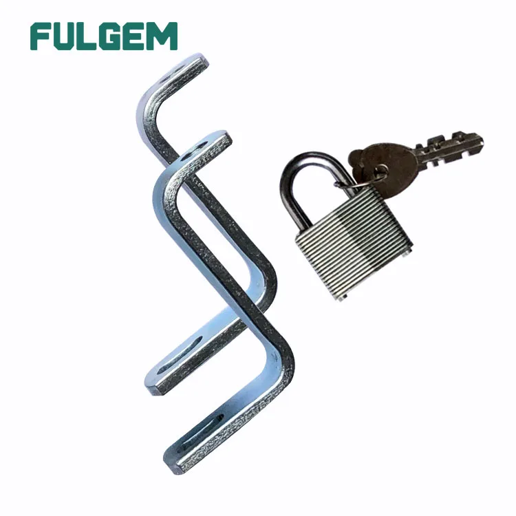 
u-bolt threaded brackets lock set spare tire carrier 