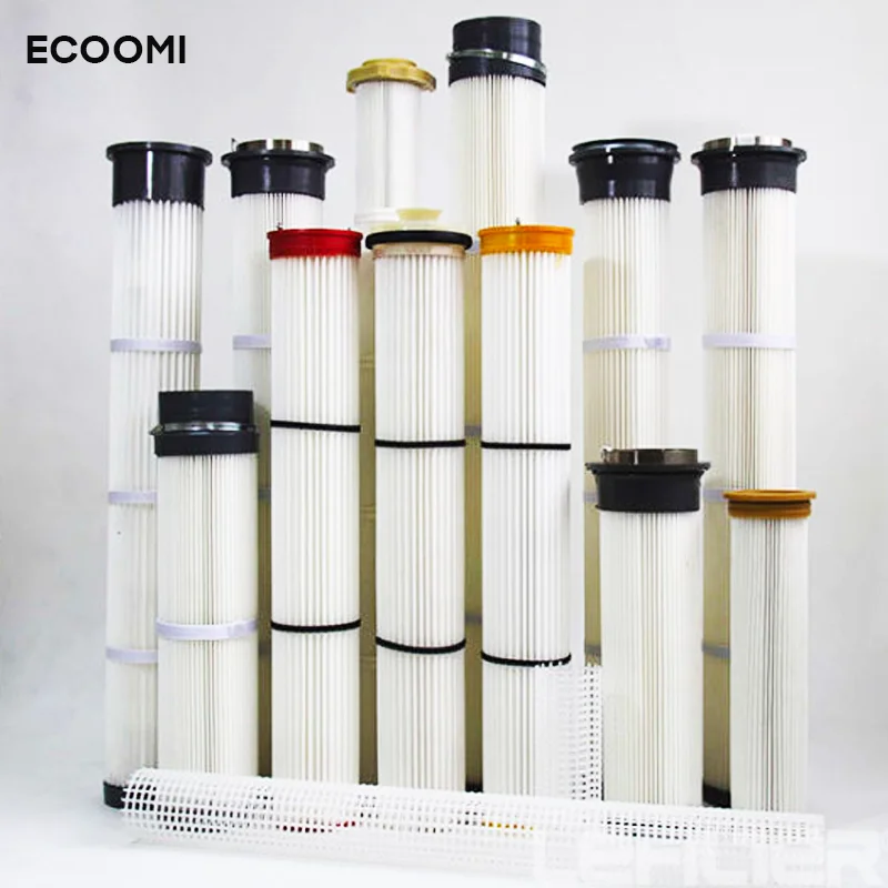 Filter cartridges 325mm x 600mm / 660mm / 900mm for powder coating paint recovery