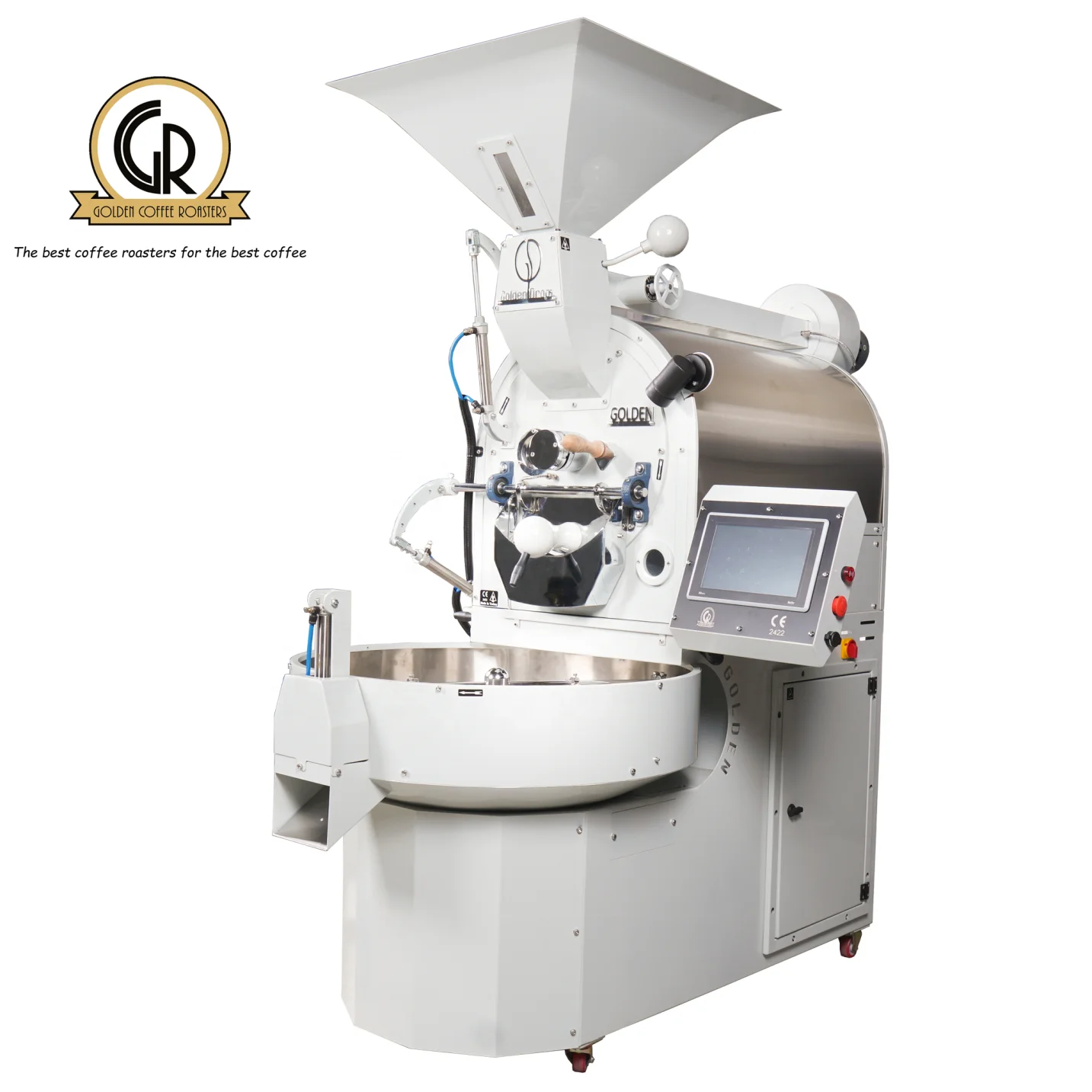 GR15 Золотой жаровня для Кофе Жаровня с ПЛК-экраном полностью автоматическая с пневматической системой
