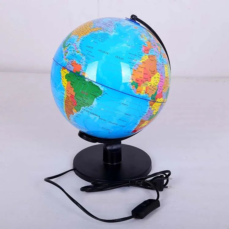LED Table Lamp Desk Night Light World Globe Map Lamp with Stand for Children  Educational Interactive Astronomy Geography