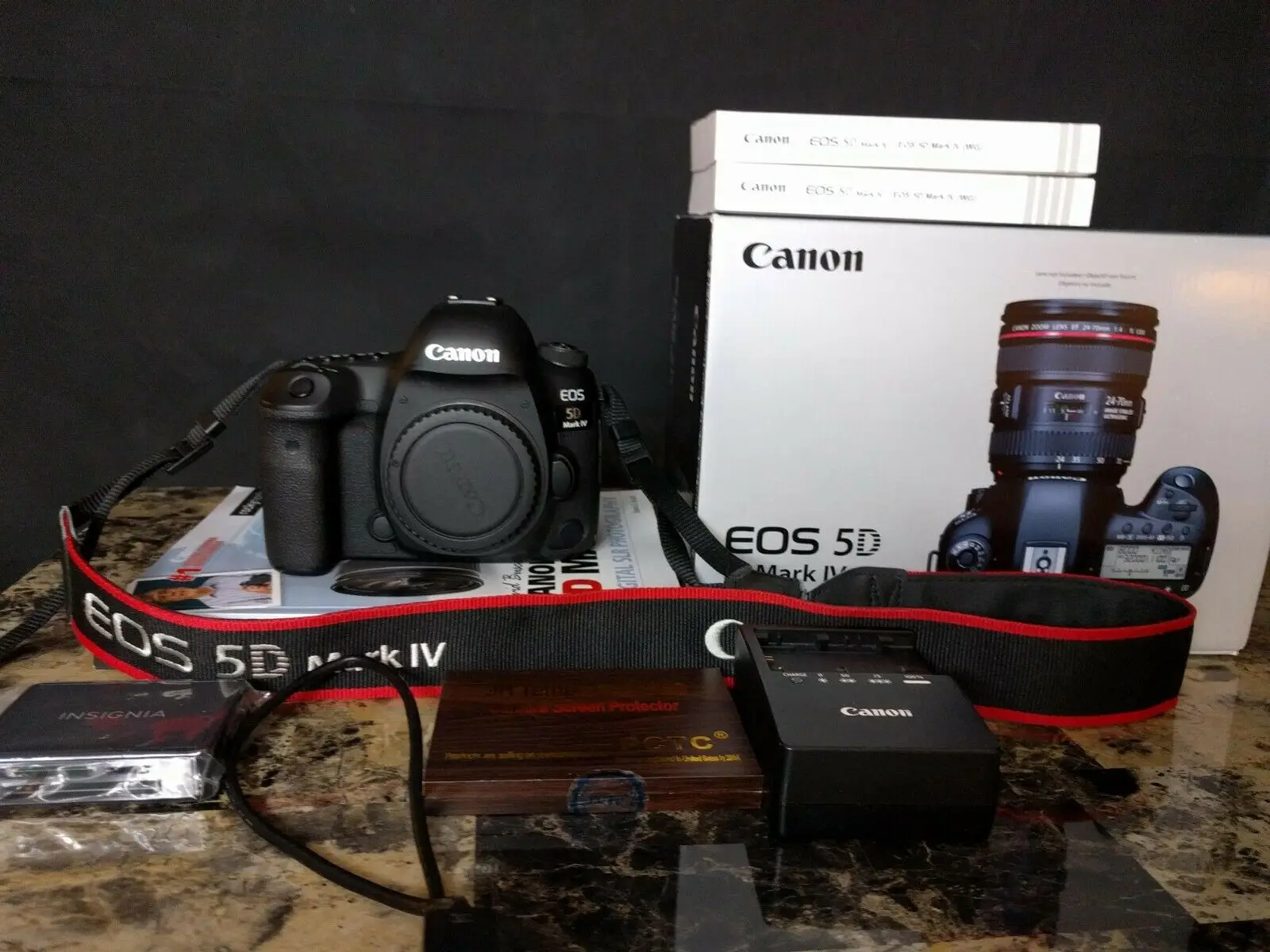 Wholesales For Canon E-OS 5D Mark IV DSLR Camera + 50mm 1.8 STM + 70-300 + Deluxe Accessory Kit