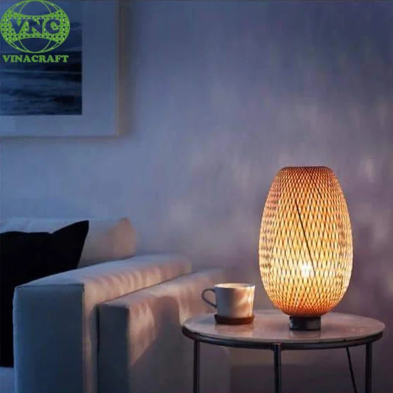 Vietnam Rattan Decorative Table Lamp Floor Modern for Bedroom