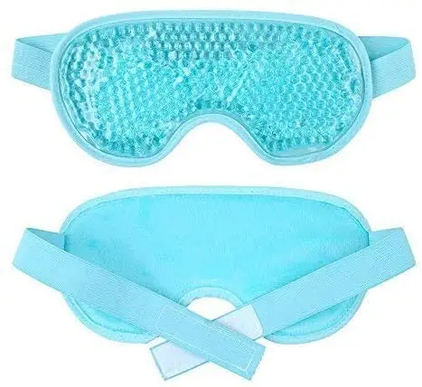 Sleeping Therapy for Eye Care New Design Ice Pack Eye Mask Reusable Cold Hot Gel Beads Dry Eye Mask