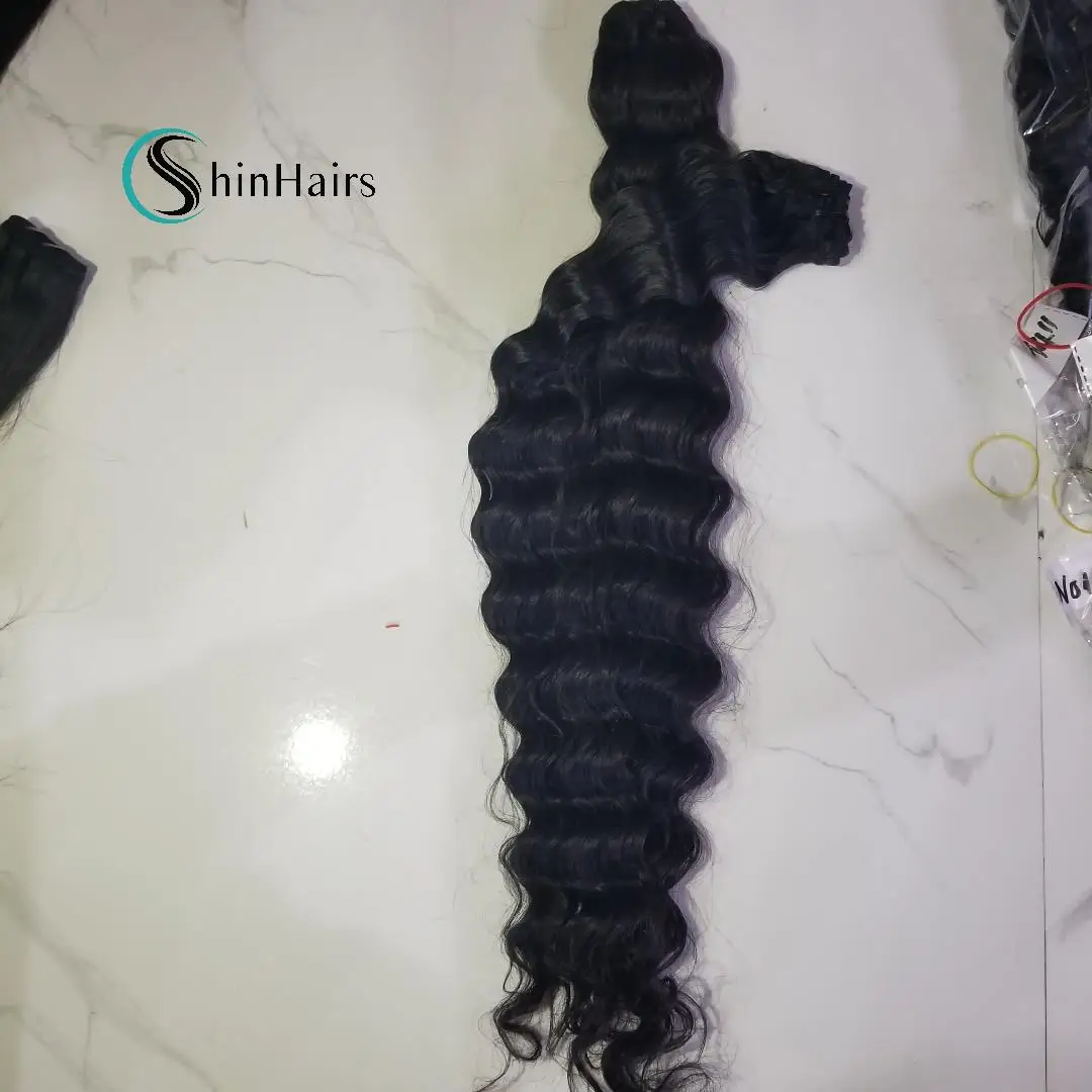 Virgin Cuticle Aligned Remy Deep wave color human hair bundles Virgin Cuticle Aligned Remy