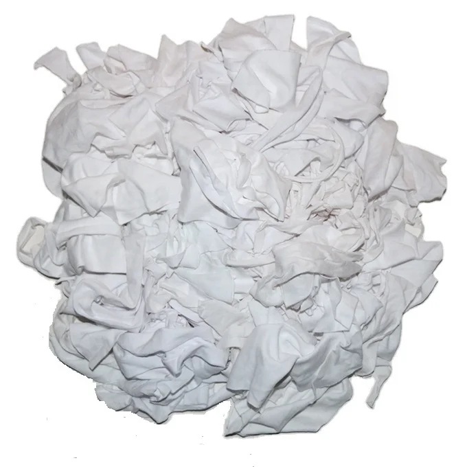 HIGH QUALITY WHITE COTTON KNIT FABRICS WASTE A GRADE RAGS  FOR RECYCLE FROM BANGLADESH BEST QUALITY