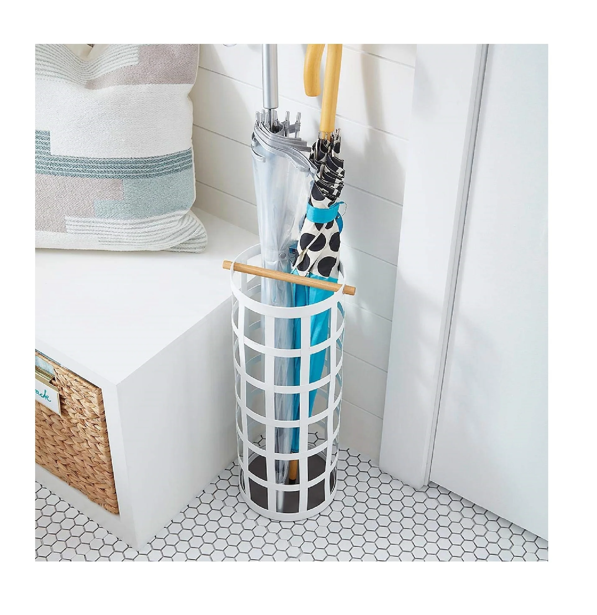 Indoor Umbrella Stand Umbrella Holder With Wood Handle Manufacturer Wholesaler