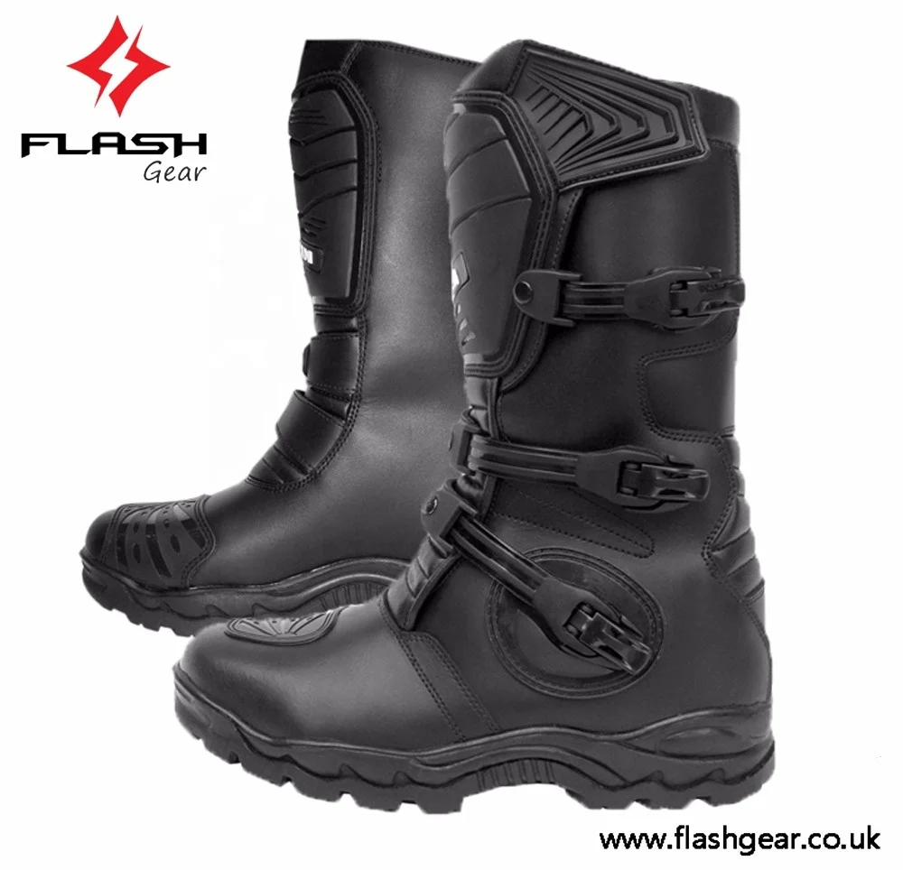 New Fashion Men Anti slip Breathable PU Leather Boots Motorbike Touring adventure Riding motorcycle brake shoe manufacturers