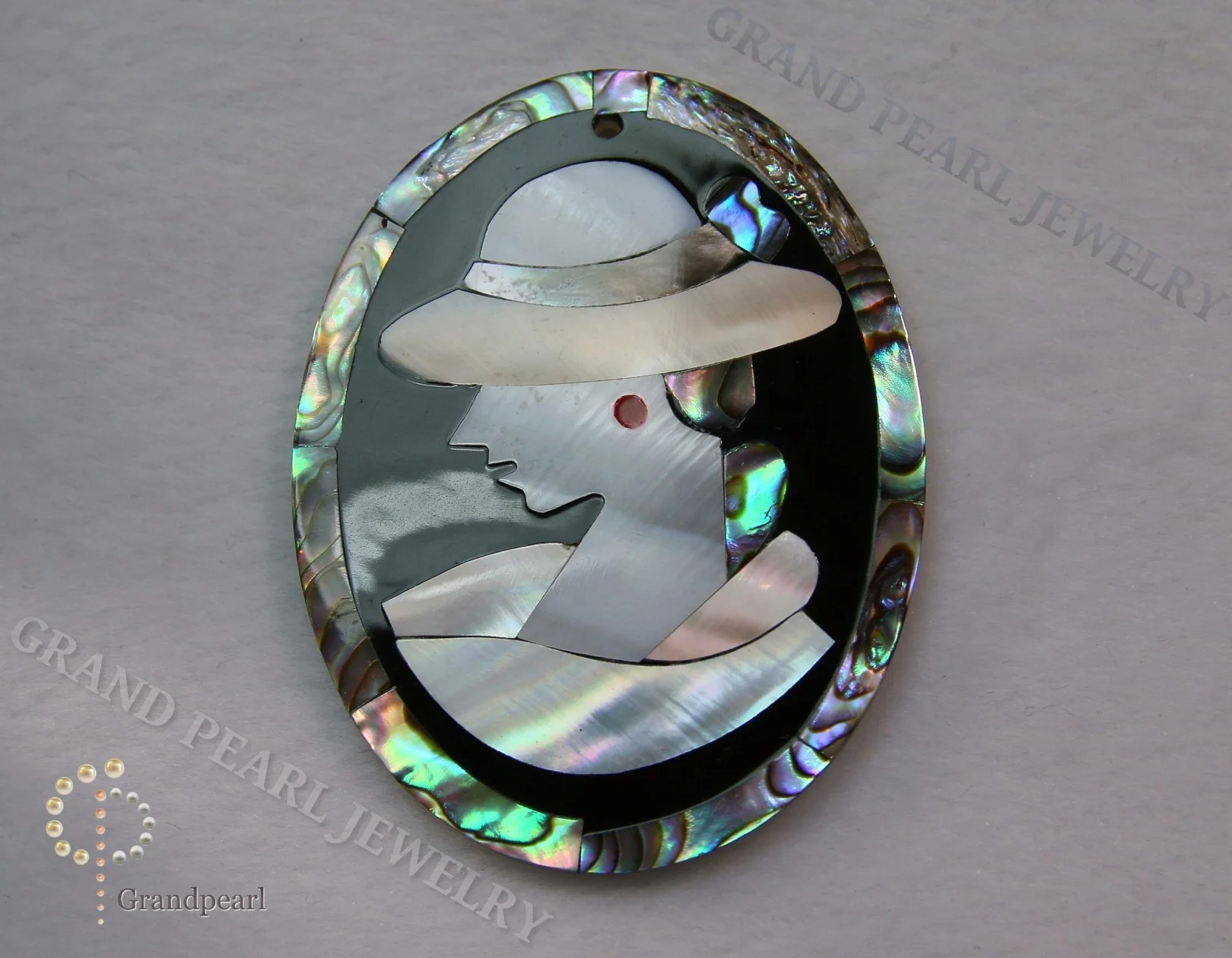 Mother of Pearl loose pieces _Lady_43x56mm
