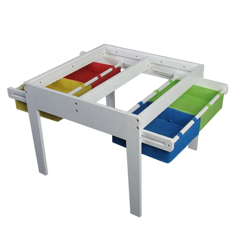 
Building block toy Table Set With storage drawers 
