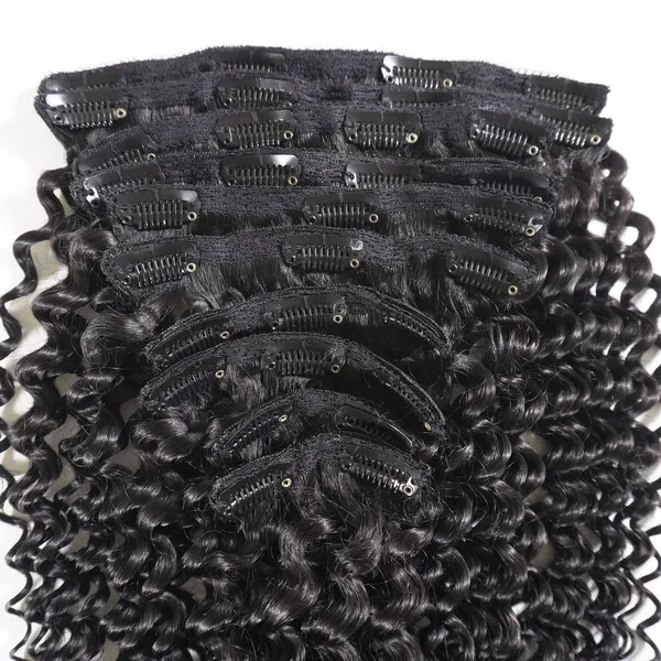 Лучшее качество! Накладные человеческие волосы естественного цвета из вьетнамских волос с зажимом