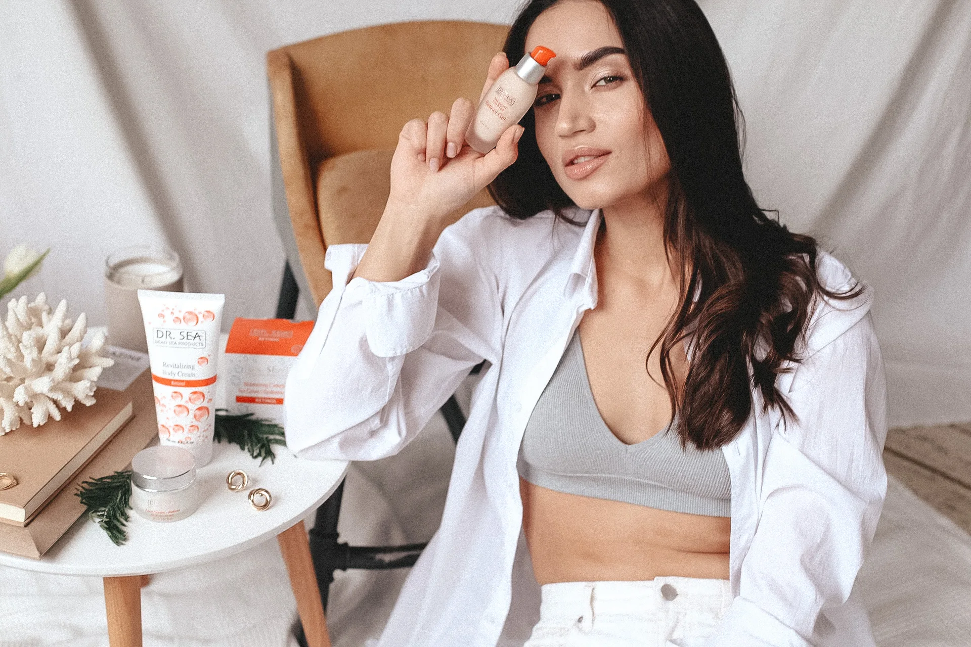 Высококачественный дневной крем для лица сухой и очень кожи с ретинолом от Dr. Sea-улучшает цвет лица-продукты Мертвого моря