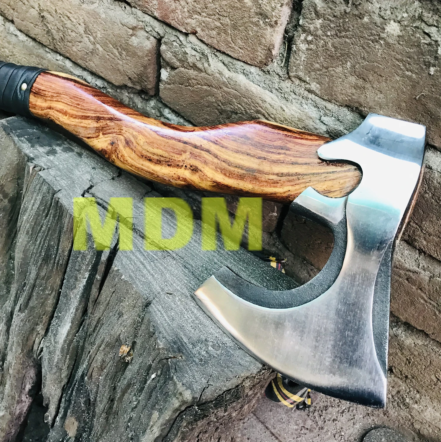 Wholesale Quality Handmade High Carbon Steel Axe Head Viking Axe Hatchet Axes Hatchets Carbon Steel with leather sheath