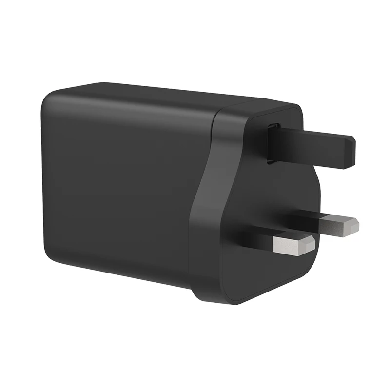 65W Fast Qc 3.0 Pd 3.0 usb type-c wall UK Plug  3 Ports port high power Charger Adapter  for Cell phone Tablet