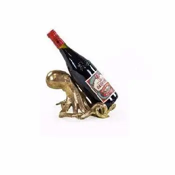 MODERN WHOLESALE HIGH QUALITY ALUMINIUM OCTOPUS WINE BOTTLE HOLDER NEW BEST PRICE ALUMINIUM OCTOPUS WINE BOTTLE HOLDER