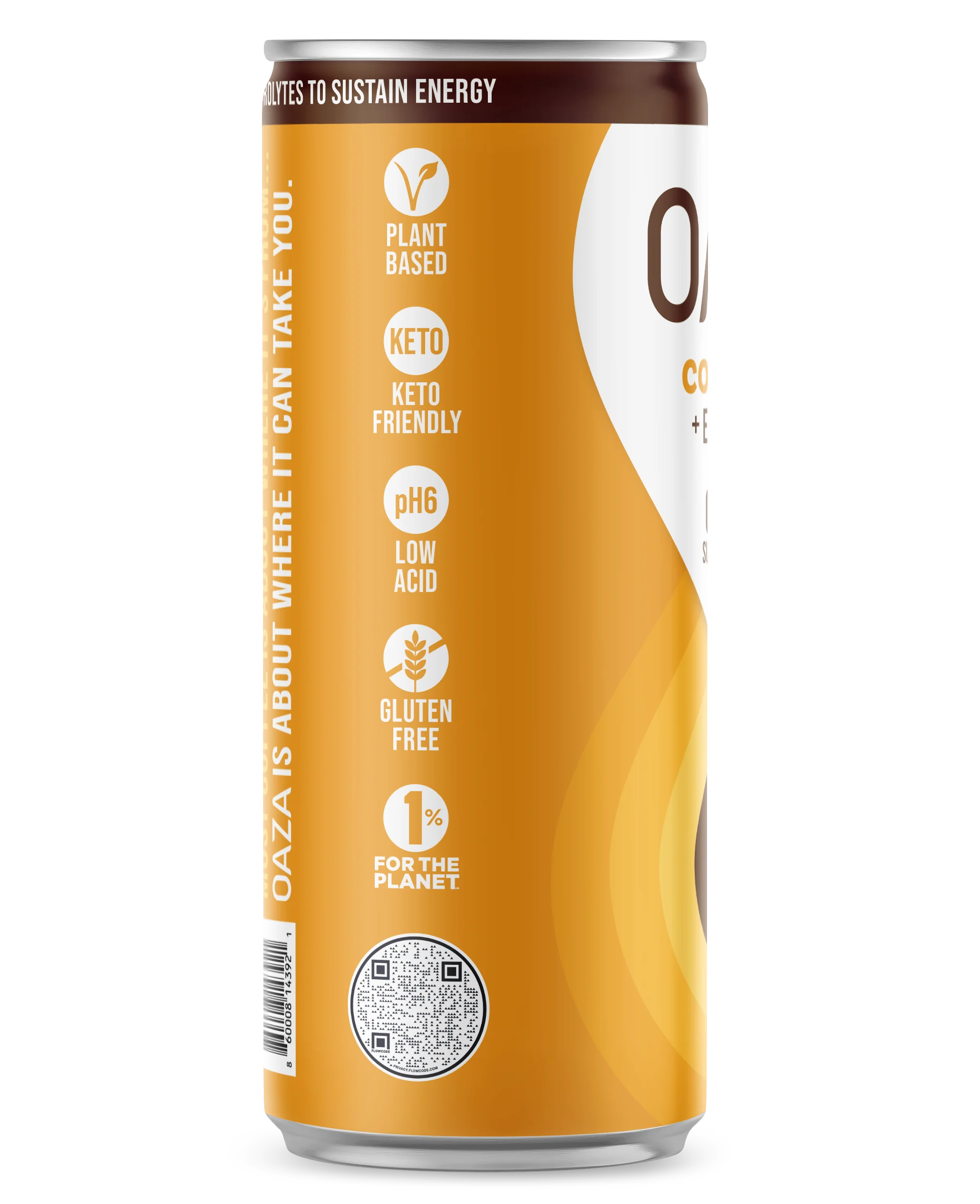 OAZA High Performance Cold Brew Hydrate Your Coffee Ready to Drink (Oat) 8 Fl Oz Pack of 12