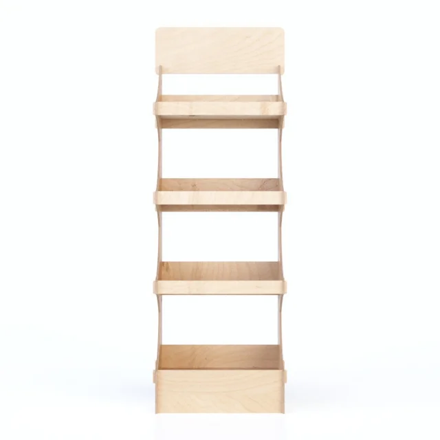 OEM ODM Display Interlocking Light Customizable Wooden Furniture Display With Shelves for GDO