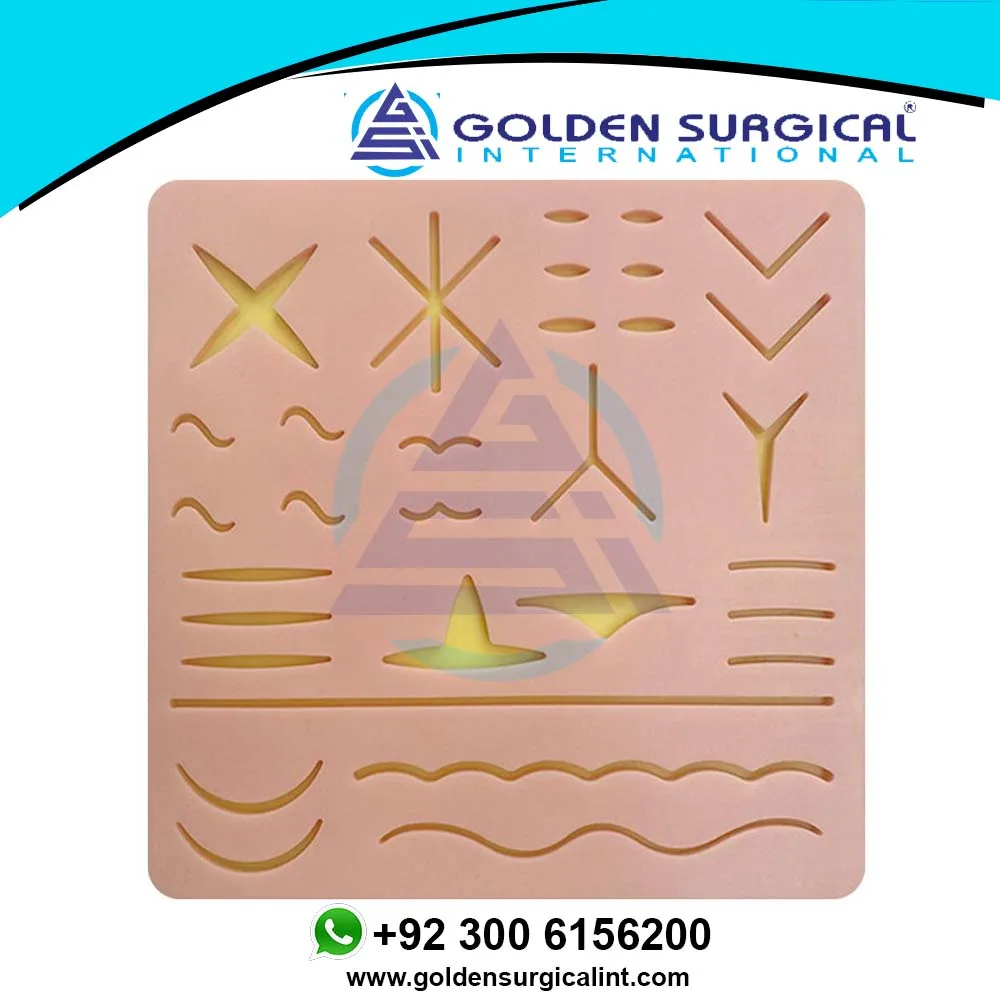 Практика наложения швов моделирование беспыльный набор из 3 слоев гладкий Чехол силикона для шовный тренировочный комплект хирургической раны тренировок шов